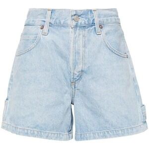 AGOLDE High-rise light wash cargo shorts Size 24